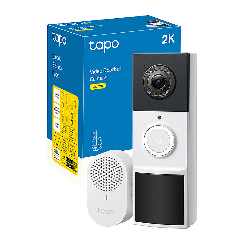 TP-Link Tapo D210 Sort, Hvid - Billede 4
